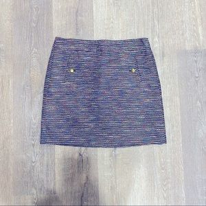 LOFT Rainbow Mini Skirt